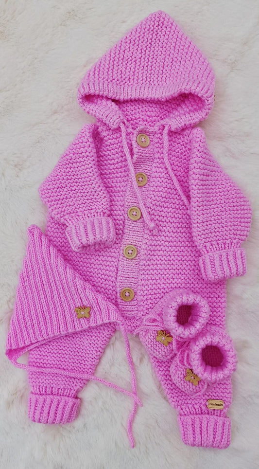 Baby Romper Set Pink